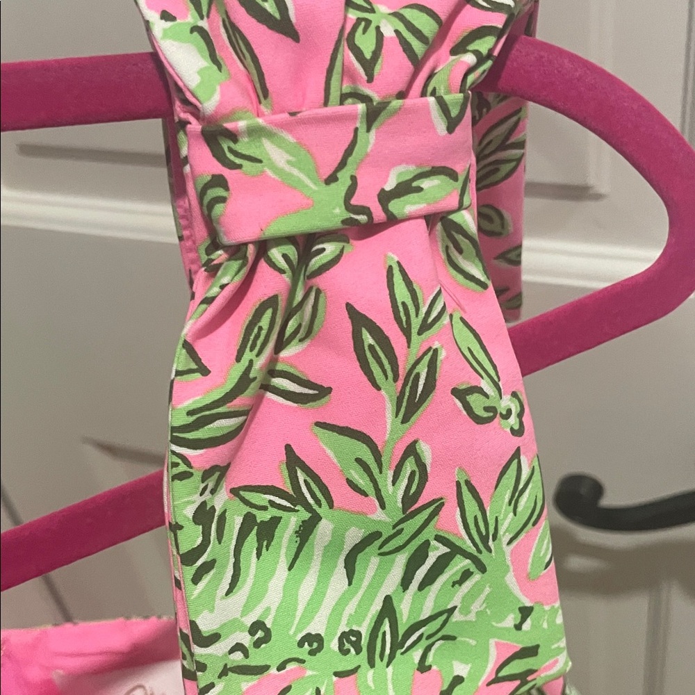 Pink Floral Tie-Shoulder Tank Top - Picture 12 of 13